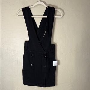 Urban outfitters BDG black overalls dress NWT size small